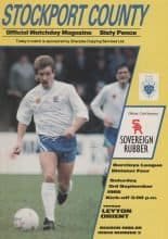 Stockport County v Leyton Orient  03-Sep-1988