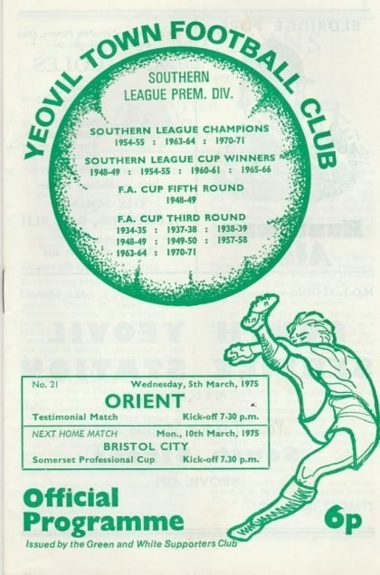 Yeovil Town v Leyton Orient 05-Mar-1975