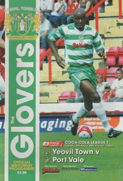 Yeovil Town v Port Vale   18-Aug-2007