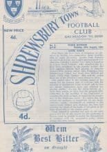 Shrewsbury Town v Queens Park Rangers  26-Aug-1963