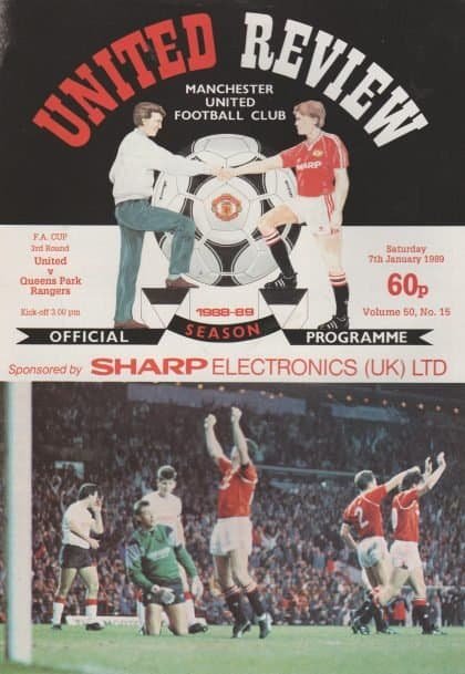 Manchester United v Queens Park Rangers  07-Jan-1989
