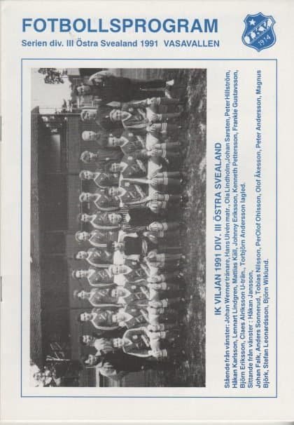 IK Viljan Strängnäs v Queens Park Rangers   1991-92