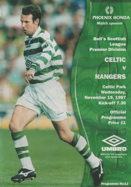 Glasgow Celtic v Glasgow Rangers 19-Nov-1997