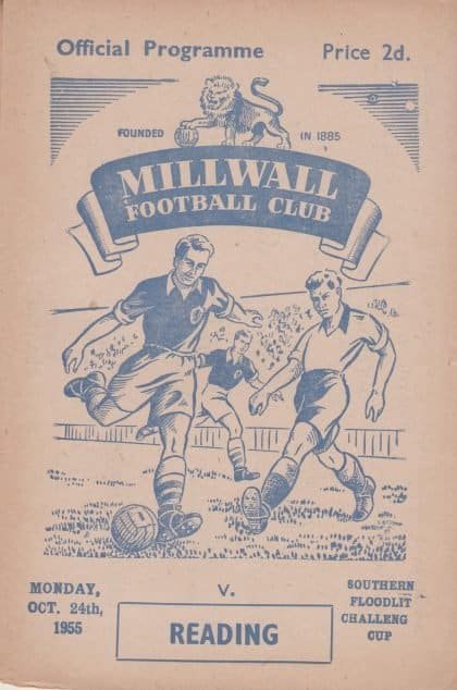 Millwall Reserves v Reading Reserves  24-Oct-1955