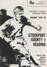 Stockport County v Reading 31-Mar-1975