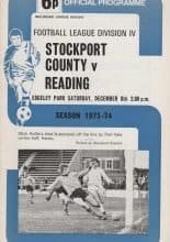 Stockport County v Reading 08-Dec-1973