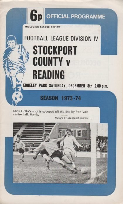 Stockport County v Reading 08-Dec-1973