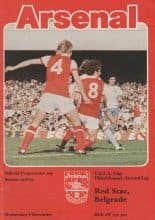 Arsenal v Red Star Belgrade 06-Dec-1978