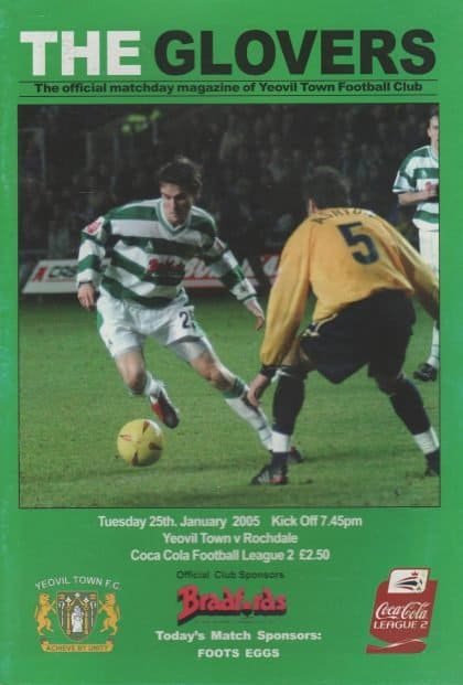Yeovil Town v Rochdale 25-Jan-2005