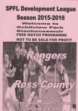 Glasgow Rangers Youth v Ross County Youth 17-Nov-2015