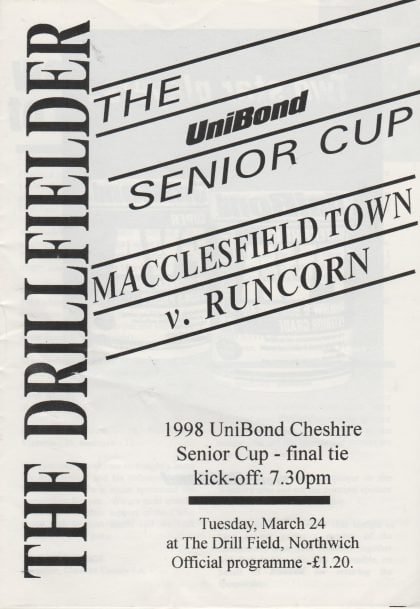 Macclesfield Town v Runcorn 24-Mar-1998