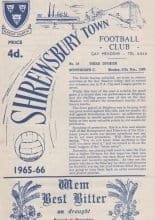 Shrewsbury Town v Scunthorpe United 27-Dec-1965