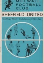 Millwall v Sheffield United 12-Sep-1970