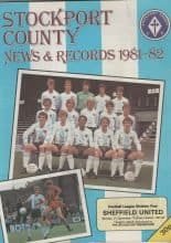 Stockport County v Sheffield United  21-Sep-1981