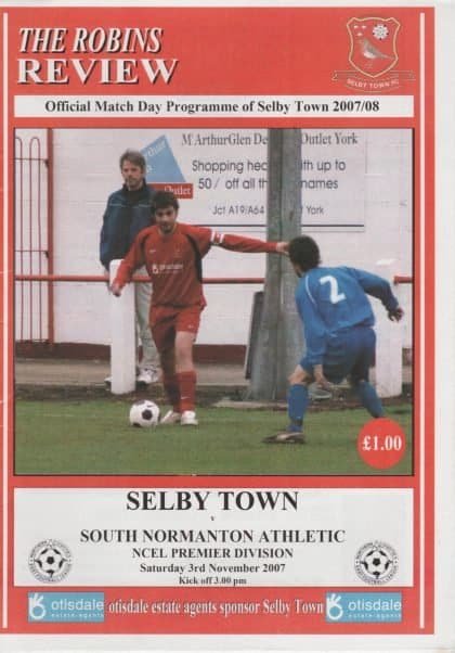 Selby Town v South Normanton Athletic  03-Nov-2007