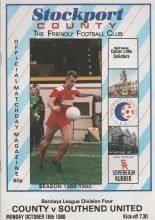 Stockport County v Southend United 16-Oct-1989