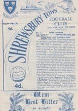 Shrewsbury Town v Southend United 23-Nov-1963