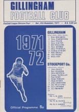 Gillingham v Stockport County 06-Nov-1971