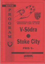 Värnamo Sodra  v Stoke City 01-Aug-1983