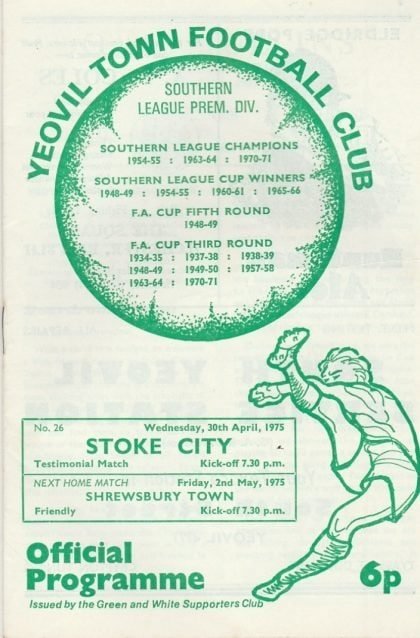 Yeovil Town v Stoke City 30-Apr-1975