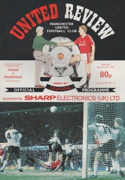 Manchester United v Sunderland 12-Jan-1991