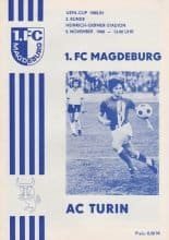 1FC Magdeburg vs Torino 05-Nov-1980