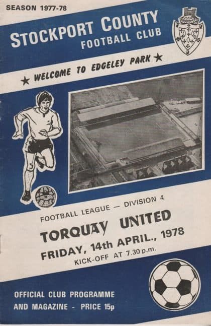Stockport County v Torquay United 14-Apr-1978