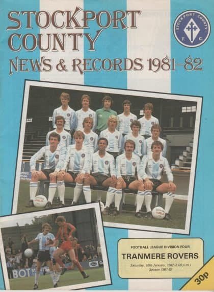 Stockport County v Tranmere Rovers   16-Jan-1982