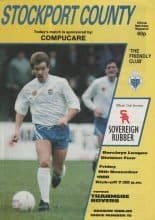Stockport County v Tranmere Rovers 18-Nov-1988