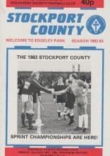 Stockport County v Tranmere Rovers   21-Jan-1983