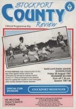 Stockport County v Tranmere Rovers 28-Aug-1987