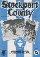 Stockport County v Tranmere Rovers   07-Sep-1984