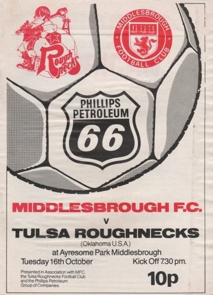 Middlesbrough v Tulsa Roughnecks  16-Oct-1979