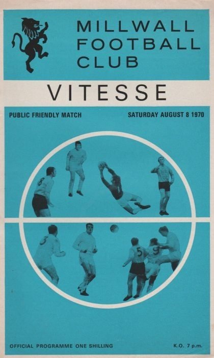 Millwall v Vitesse Arnhem 08-Aug-1970