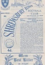 Shrewsbury Town v Walsall  21-Sep-1963