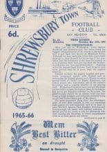 Shrewsbury Town v Walsall  24-Mar-1966