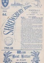 Shrewsbury Town v Walsall  26-Feb-1966