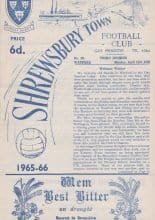 Shrewsbury Town v Watford  11-Apr-1966