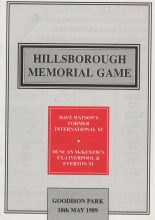 Dave Watson's Former International XI v Duncan McKenzie's Ex Liverpool & Everton XI   18-May-1989