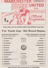 Manchester United Youth v West Bromwich Albion Youth 15-Mar-1976