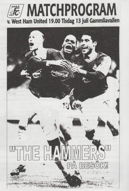 Umea v West Ham United 13-Jul-2004