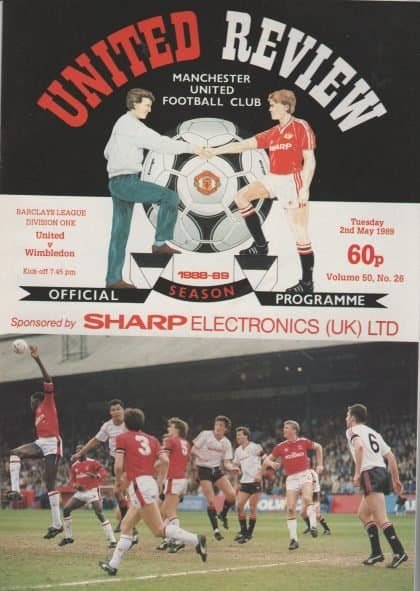 Manchester United v Wimbledon  02-May-1989