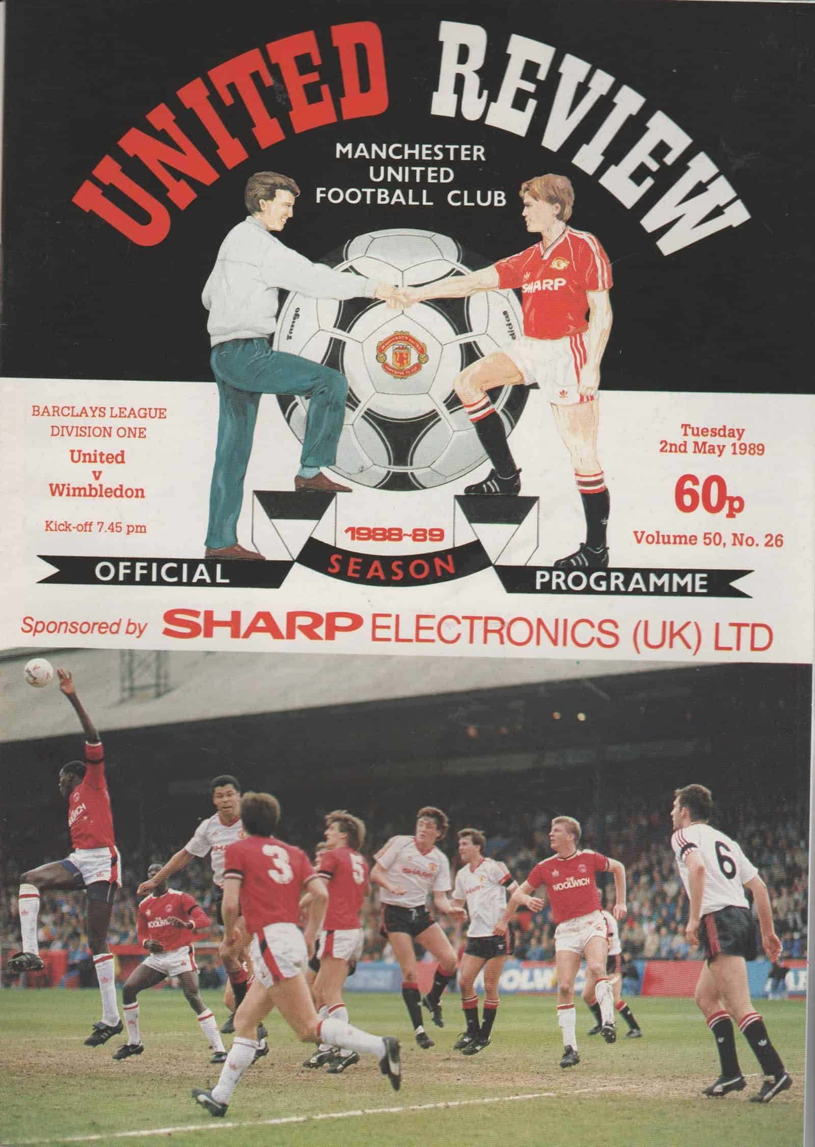 Manchester United v Wimbledon 02May1989