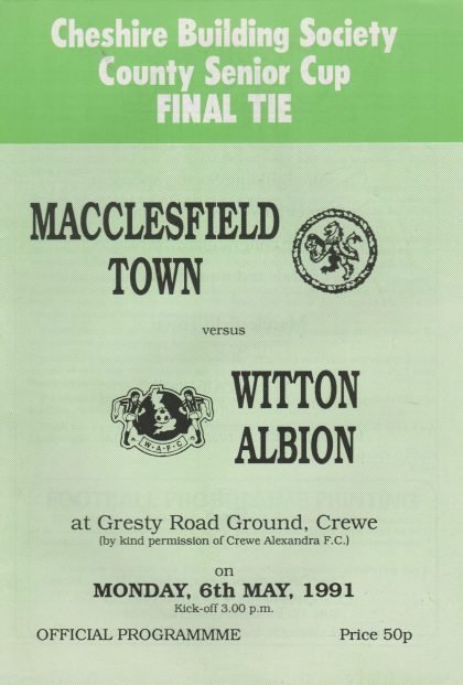 Macclesfield Town v Witton Albion 06-May-1991