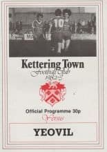 Kettering Town v Yeovil Town 30-Apr-1983