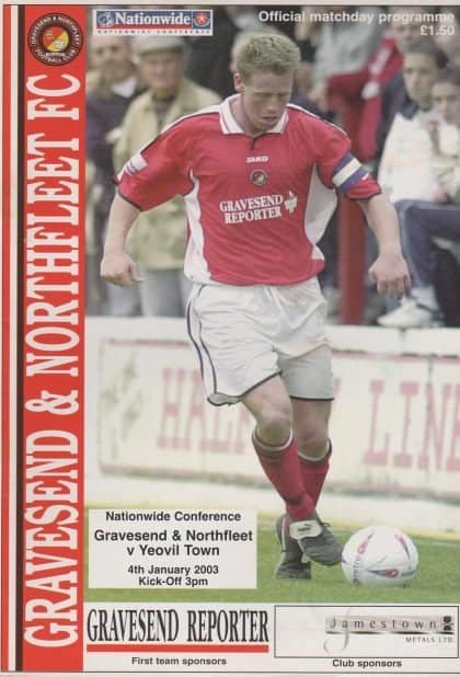 Gravesend & Northfleet v Yeovil Town 04-Jan-2003