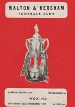 Walton & Hersham v Woking 22-Dec-1973