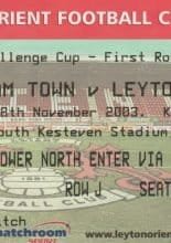 Grantham Town v Leyton Orient   08-Nov-2003