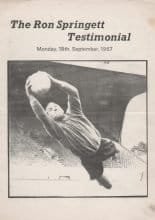 Ron Springett Testimonial Brochure