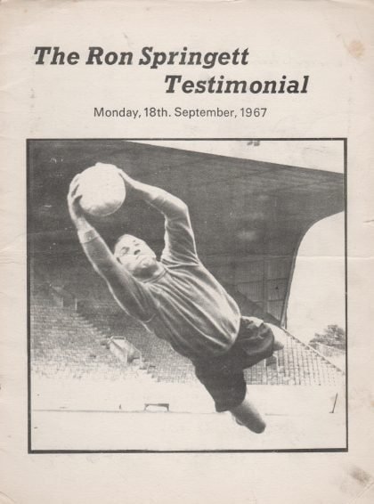 Ron Springett Testimonial Brochure